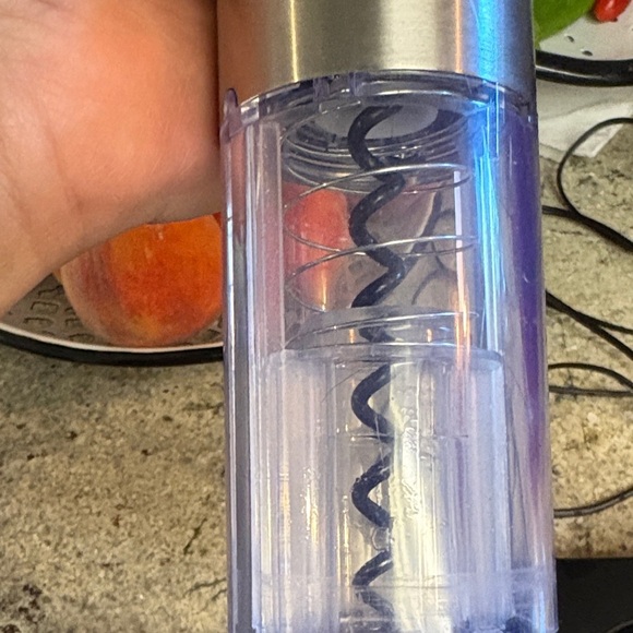 Stainless Steel Electric Wine Opener with Blue LED Light - Picture 3 of 6